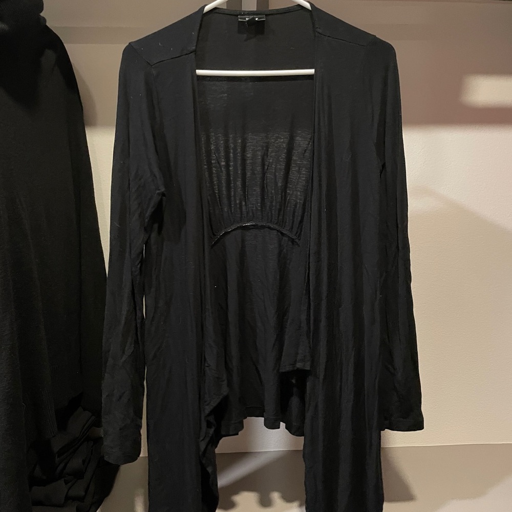 Mossimo black cardigan light knit jacket tapered